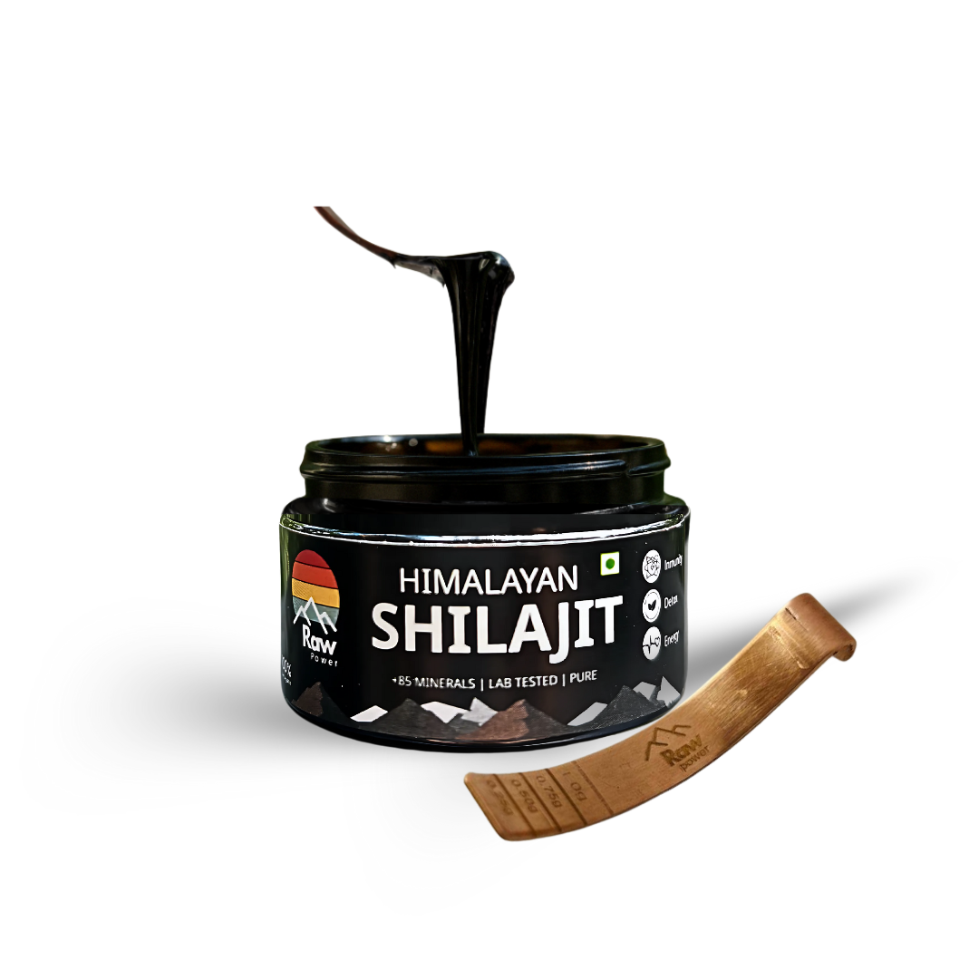2 x 20g | Raw Power X Shilajit – Total Body Reset + 2 Copper Spoons