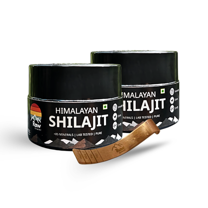 2 x 10g | Raw Power X Shilajit – Total Body Reset + 1 Copper Spoon